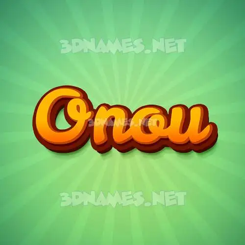 onou in Green Rays style - 3D name wallpaper onou in Green Rays style - 3D name wallpaper