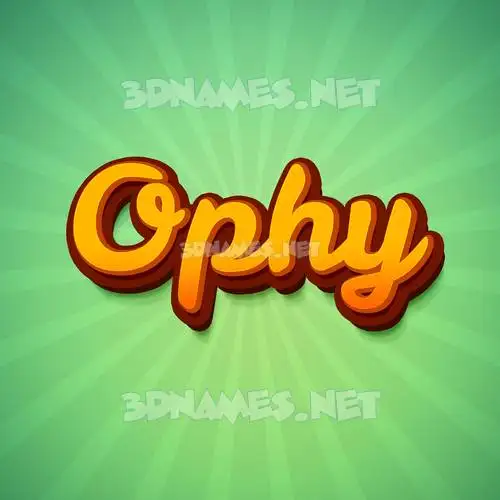 ophy in Green Rays style - 3D name wallpaper ophy in Green Rays style - 3D name wallpaper