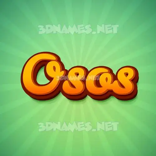 osos in Green Rays style - 3D name wallpaper osos in Green Rays style - 3D name wallpaper