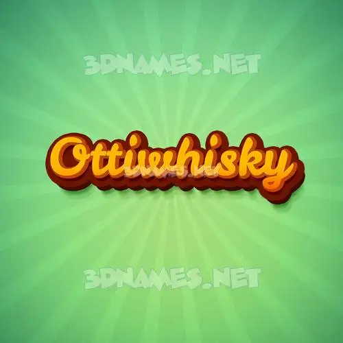 ottiwhisky in Green Rays style - 3D name wallpaper ottiwhisky in Green Rays style - 3D name wallpaper