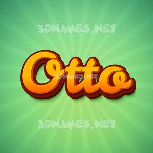 otto in Green Rays style - 3D name wallpaper otto in Green Rays style - 3D name wallpaper