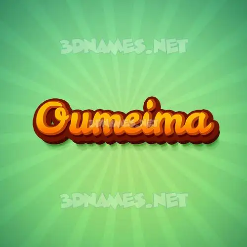 oumeima in Green Rays style - 3D name wallpaper oumeima in Green Rays style - 3D name wallpaper