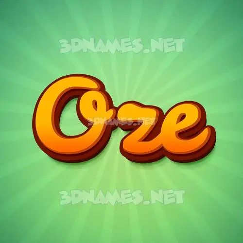 oze in Green Rays style - 3D name wallpaper oze in Green Rays style - 3D name wallpaper