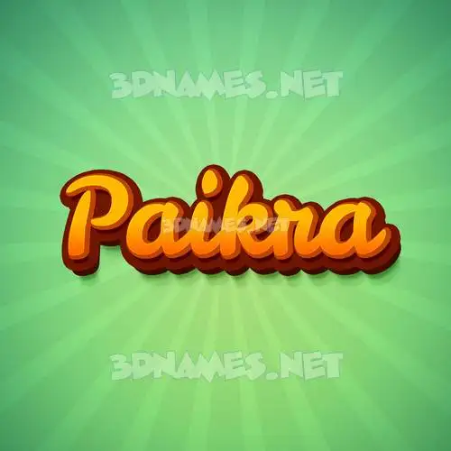 paikra in Green Rays style - 3D name wallpaper paikra in Green Rays style - 3D name wallpaper