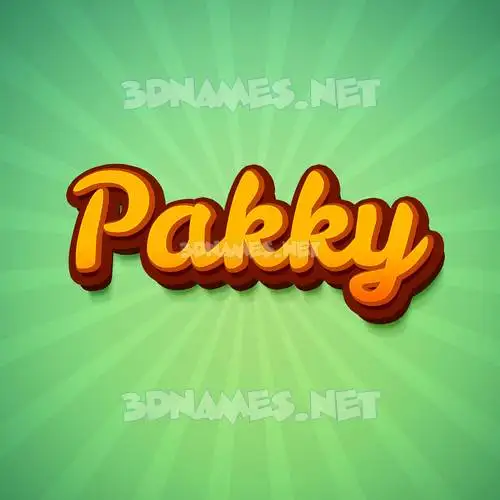 pakky in Green Rays style - 3D name wallpaper pakky in Green Rays style - 3D name wallpaper