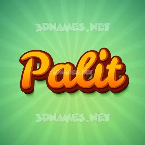 palit in Green Rays style - 3D name wallpaper palit in Green Rays style - 3D name wallpaper