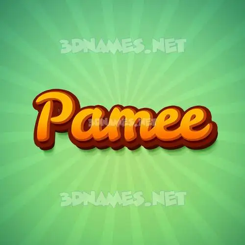 pamee in Green Rays style - 3D name wallpaper pamee in Green Rays style - 3D name wallpaper
