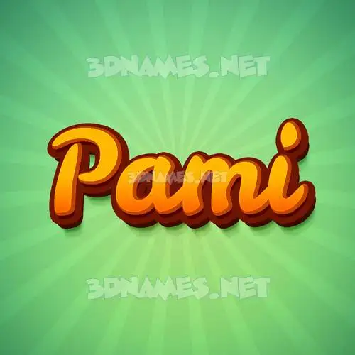 pami in Green Rays style - 3D name wallpaper pami in Green Rays style - 3D name wallpaper