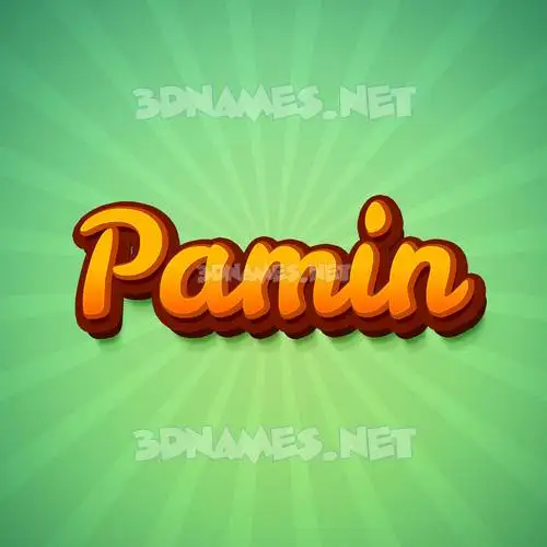 pamin in Green Rays style - 3D name wallpaper pamin in Green Rays style - 3D name wallpaper