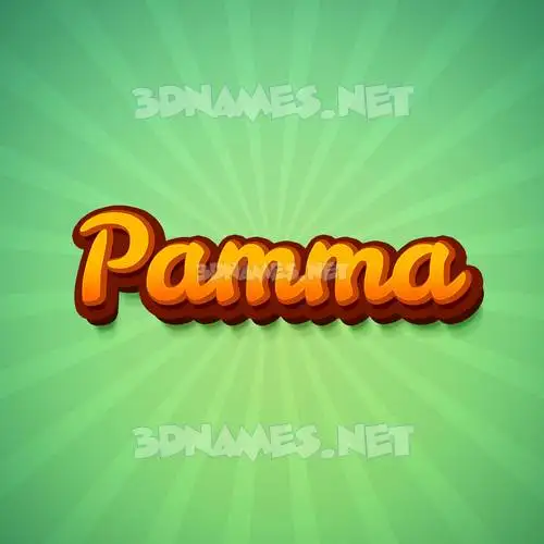 pamma in Green Rays style - 3D name wallpaper pamma in Green Rays style - 3D name wallpaper