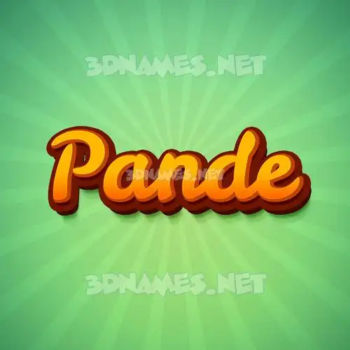pande in Green Rays style - 3D name wallpaper pande in Green Rays style - 3D name wallpaper