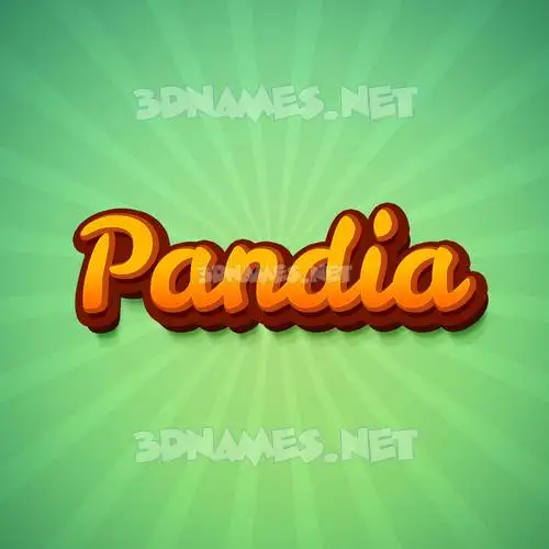 pandia in Green Rays style - 3D name wallpaper pandia in Green Rays style - 3D name wallpaper