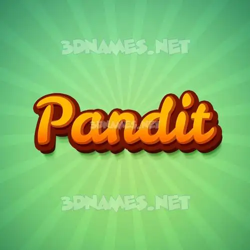 pandit in Green Rays style - 3D name wallpaper pandit in Green Rays style - 3D name wallpaper