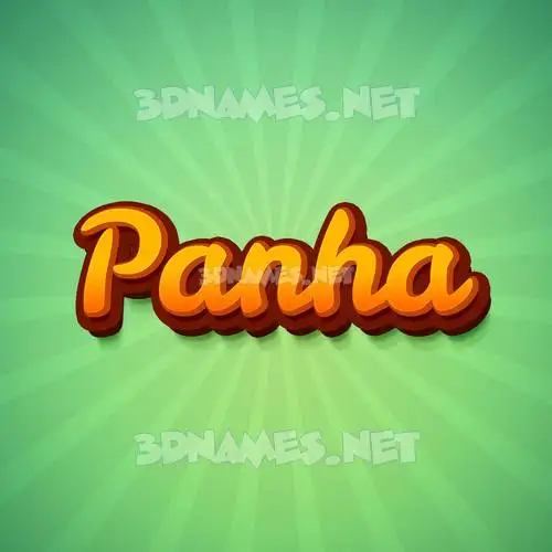 panha in Green Rays style - 3D name wallpaper panha in Green Rays style - 3D name wallpaper