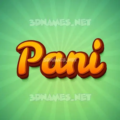 pani in Green Rays style - 3D name wallpaper pani in Green Rays style - 3D name wallpaper