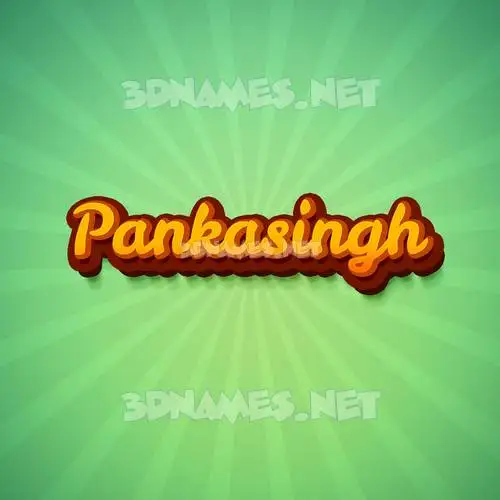 pankasingh in Green Rays style - 3D name wallpaper