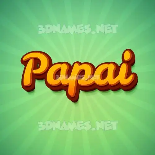 papai in Green Rays style - 3D name wallpaper papai in Green Rays style - 3D name wallpaper