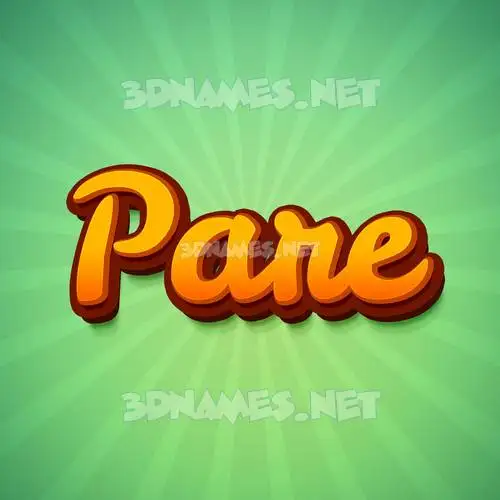 pare in Green Rays style - 3D name wallpaper pare in Green Rays style - 3D name wallpaper
