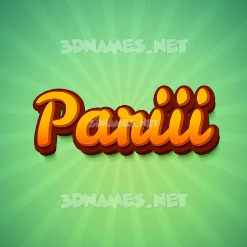 pariii in Green Rays style - 3D name wallpaper pariii in Green Rays style - 3D name wallpaper