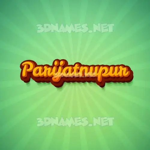 parijatnupur in Green Rays style - 3D name wallpaper