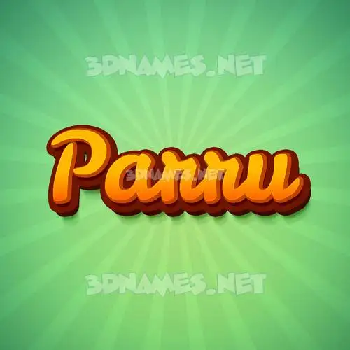 parru in Green Rays style - 3D name wallpaper parru in Green Rays style - 3D name wallpaper
