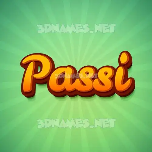passi in Green Rays style - 3D name wallpaper passi in Green Rays style - 3D name wallpaper
