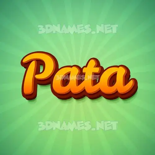 pata in Green Rays style - 3D name wallpaper pata in Green Rays style - 3D name wallpaper