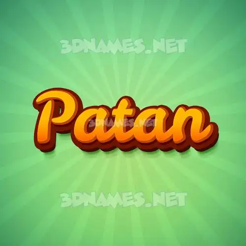 patan in Green Rays style - 3D name wallpaper patan in Green Rays style - 3D name wallpaper