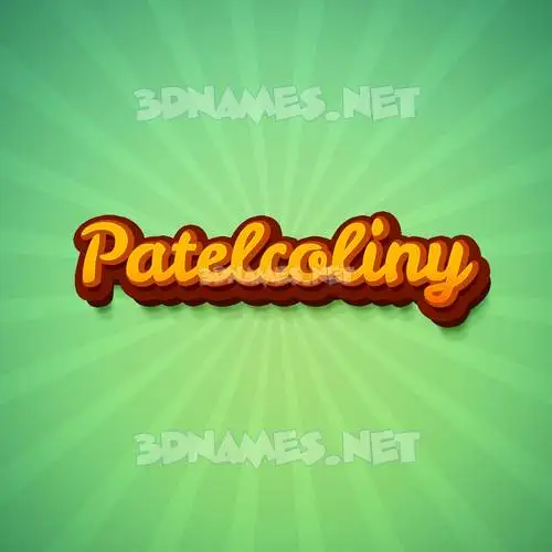 patelcoliny in Green Rays style - 3D name wallpaper