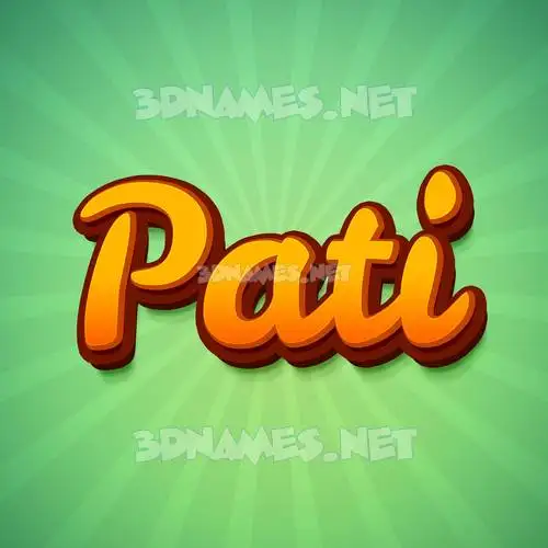 pati in Green Rays style - 3D name wallpaper pati in Green Rays style - 3D name wallpaper