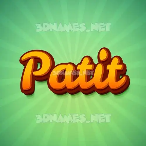 patit in Green Rays style - 3D name wallpaper patit in Green Rays style - 3D name wallpaper