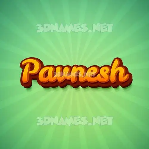 pavnesh in Green Rays style - 3D name wallpaper