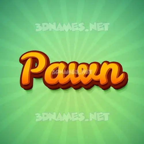 pawn in Green Rays style - 3D name wallpaper pawn in Green Rays style - 3D name wallpaper