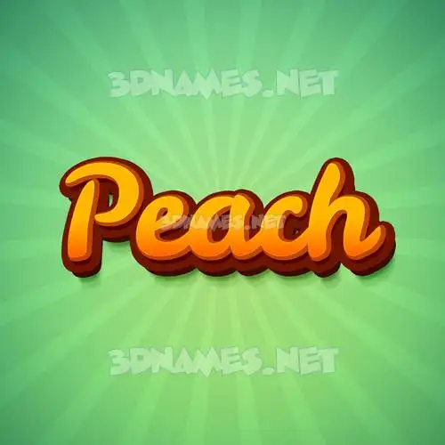 peach in Green Rays style - 3D name wallpaper peach in Green Rays style - 3D name wallpaper