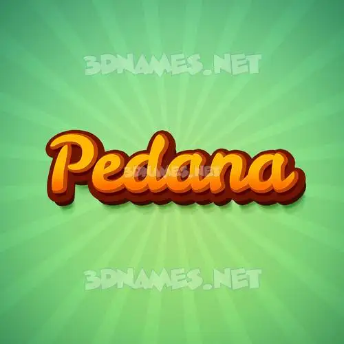 pedana in Green Rays style - 3D name wallpaper pedana in Green Rays style - 3D name wallpaper