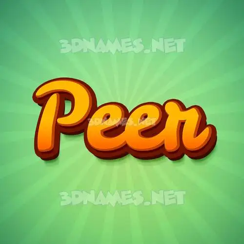 peer in Green Rays style - 3D name wallpaper peer in Green Rays style - 3D name wallpaper