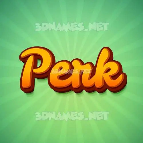 perk in Green Rays style - 3D name wallpaper perk in Green Rays style - 3D name wallpaper