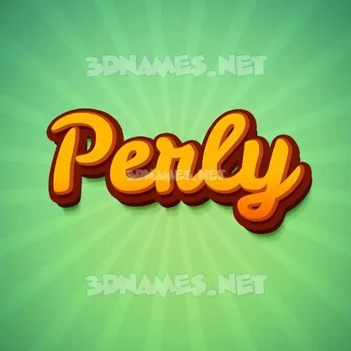 perly in Green Rays style - 3D name wallpaper perly in Green Rays style - 3D name wallpaper