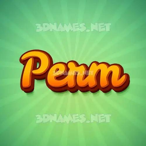 perm in Green Rays style - 3D name wallpaper perm in Green Rays style - 3D name wallpaper