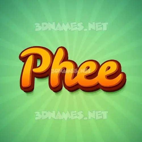 phee in Green Rays style - 3D name wallpaper phee in Green Rays style - 3D name wallpaper