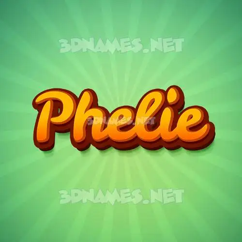phelie in Green Rays style - 3D name wallpaper phelie in Green Rays style - 3D name wallpaper