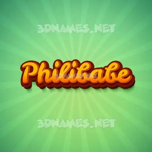 philibabe in Green Rays style - 3D name wallpaper philibabe in Green Rays style - 3D name wallpaper