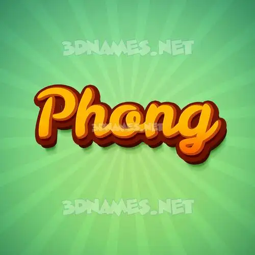 phong in Green Rays style - 3D name wallpaper phong in Green Rays style - 3D name wallpaper