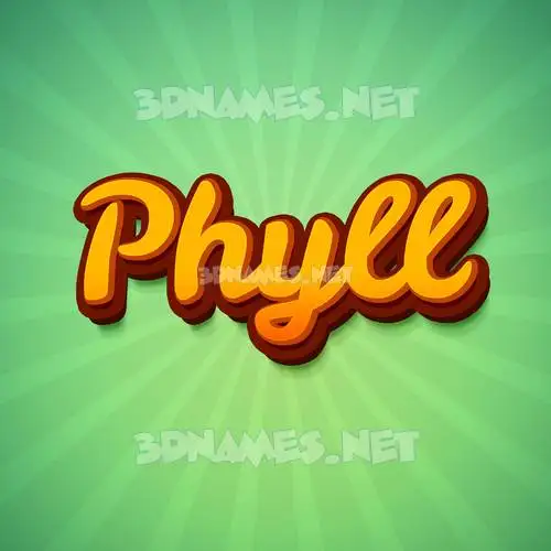 phyll in Green Rays style - 3D name wallpaper phyll in Green Rays style - 3D name wallpaper