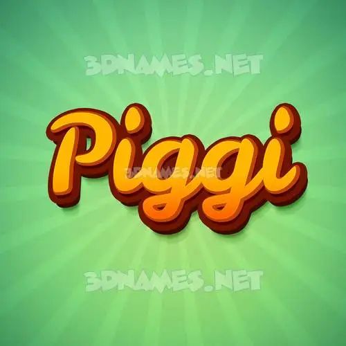 piggi in Green Rays style - 3D name wallpaper piggi in Green Rays style - 3D name wallpaper