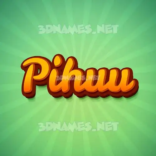 pihuu in Green Rays style - 3D name wallpaper pihuu in Green Rays style - 3D name wallpaper