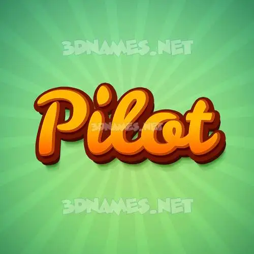 pilot in Green Rays style - 3D name wallpaper pilot in Green Rays style - 3D name wallpaper