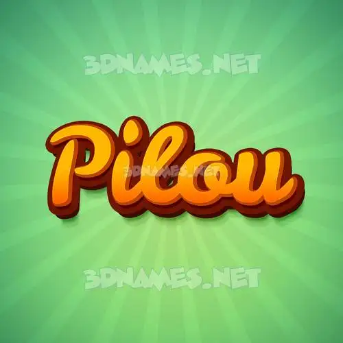 pilou in Green Rays style - 3D name wallpaper pilou in Green Rays style - 3D name wallpaper