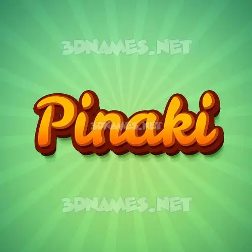 pinaki in Green Rays style - 3D name wallpaper