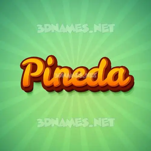 pineda in Green Rays style - 3D name wallpaper pineda in Green Rays style - 3D name wallpaper
